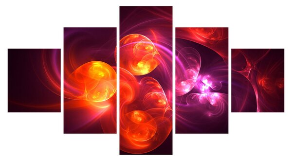 Obraz nowoczesnej abstrakcji (125x70 cm)