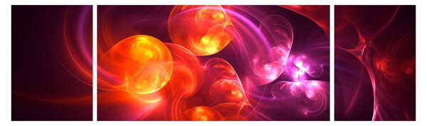 Obraz nowoczesnej abstrakcji (170x50 cm)