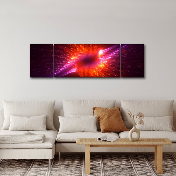 Obraz współczesnej ciernistej abstrakcji (170x50 cm)