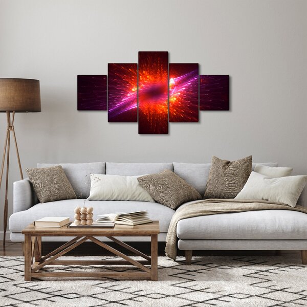 Obraz współczesnej ciernistej abstrakcji (125x70 cm)