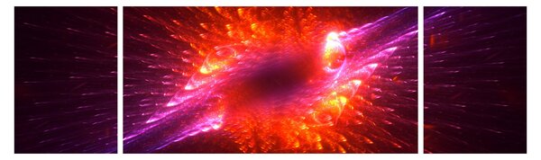Obraz współczesnej ciernistej abstrakcji (170x50 cm)