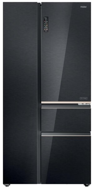 Lodówka SBS+ HAIER HSPR79F19DNGG 190cm Szkło strukturalne Pojemność aż 600l Oświetlenie wnętrza