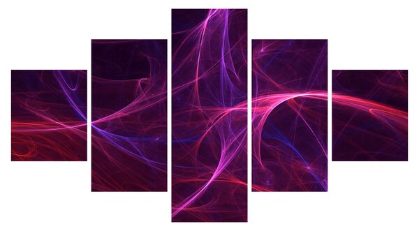 Abstrakcyjny obraz krzywych (125x70 cm)
