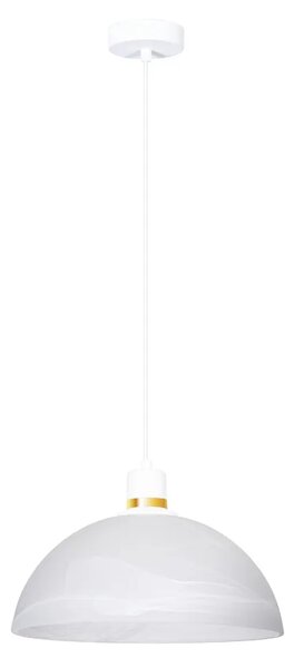 Biała wisząca lampa sufitowa - D2-C57