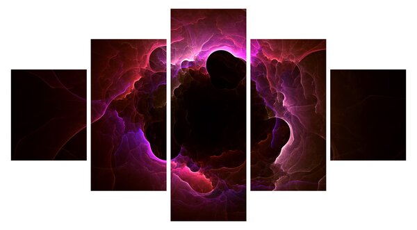 Obraz - abstrakcja chmur (125x70 cm)