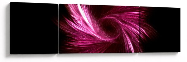 Obraz - różowa abstrakcja (170x50 cm)