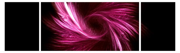 Obraz - różowa abstrakcja (170x50 cm)
