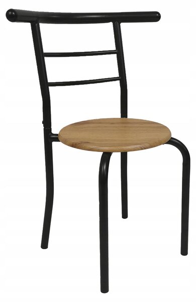 Krzesło do kuchni jadalni salonu loft nowoczesne 51x40 cm rein dąb