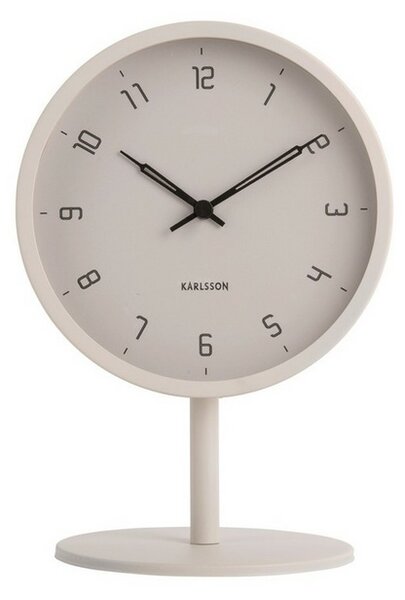 Karlsson 5951WG designerski zegar stołowy 23 cm, szary