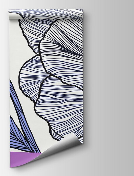 Fototapeta Rysunek kwiatów na kolorowym tle, Fototapety Kwiaty, Popularne Fototapety, t01038v2 - Tapeko.pl