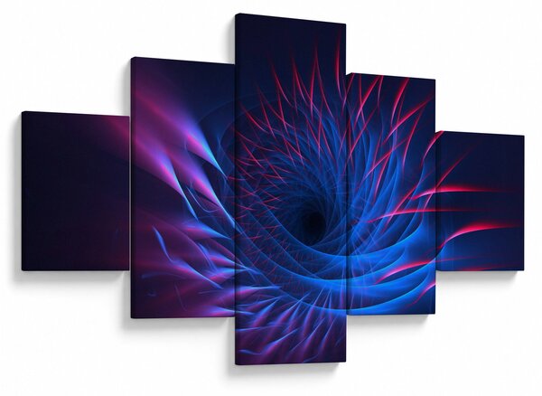 Obraz - abstrakcja kwiatu (125x70 cm)