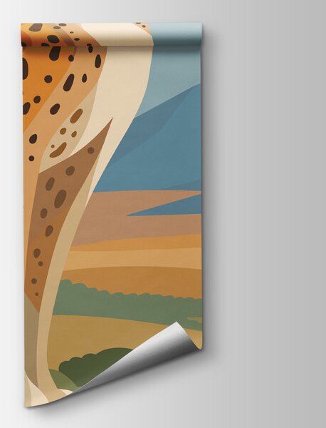 Fototapeta Gepard stojący na skale, Fototapety z zwierzętami, Popularne Fototapety, t01040 - Tapeko.pl