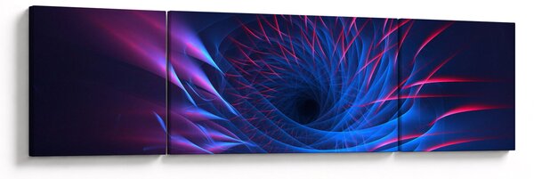 Obraz - abstrakcja kwiatu (170x50 cm)