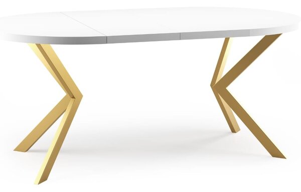 Stół EDDER 90 cm złoty/ miedziany
