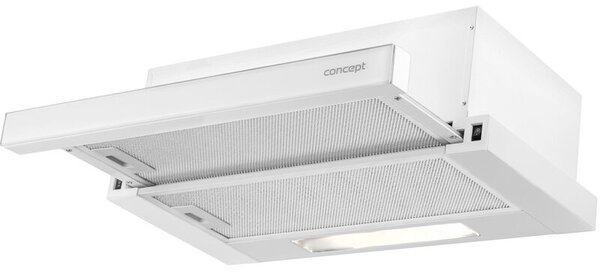 Okap CONCEPT OPV3560WH BiaÅe szkÅo 301m3/h 64dB klasa C