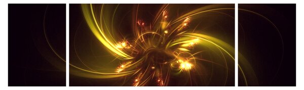 Obraz - abstrakcja śmigieł (170x50 cm)