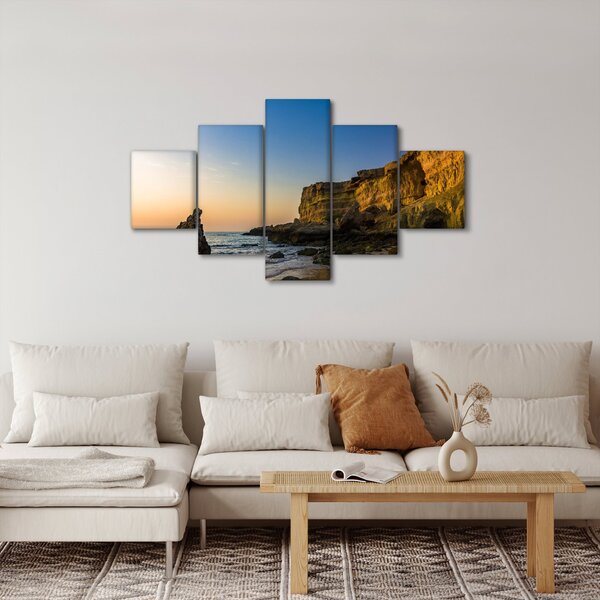 Obraz - klif morski (125x70 cm)