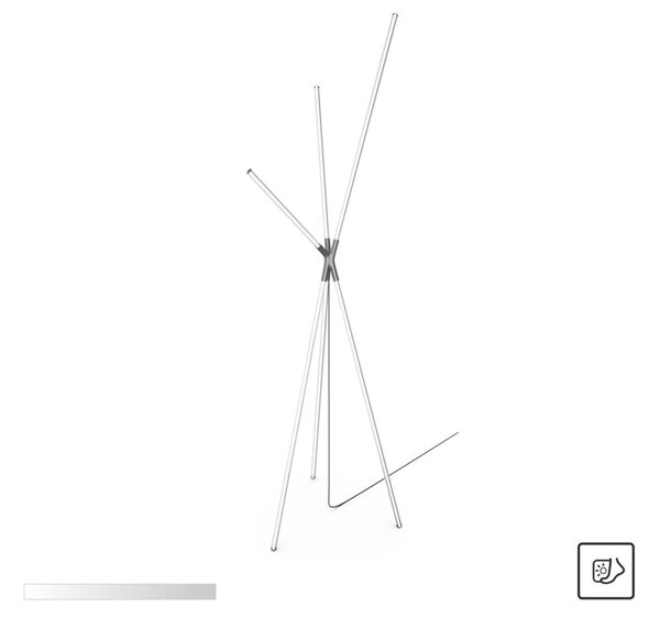 Lampa stojąca podłogowa nowoczesna trójnóg sticki ciepła barwa LED 24W LAUTARO Zuma Line