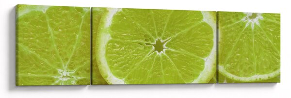 Obraz - pokrojone cytryny (170x50 cm)