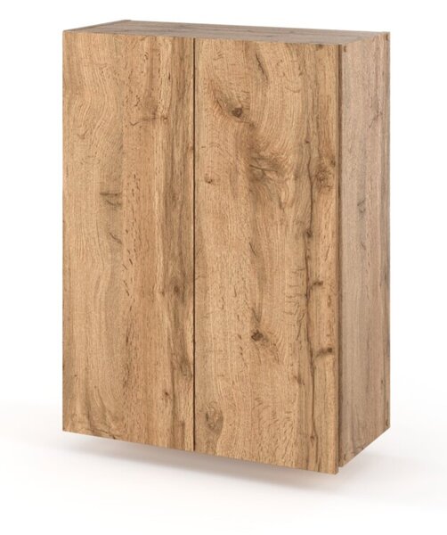 Szafka Łazienkowa Wisząca STIVMEBLE 60cm Słupek Łazienkowy Szafka Dąb Wotan 60x30x80 cm