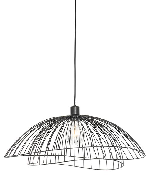 Designerska lampa wisząca czarna 60 cm - Pua Oswietlenie wewnetrzne