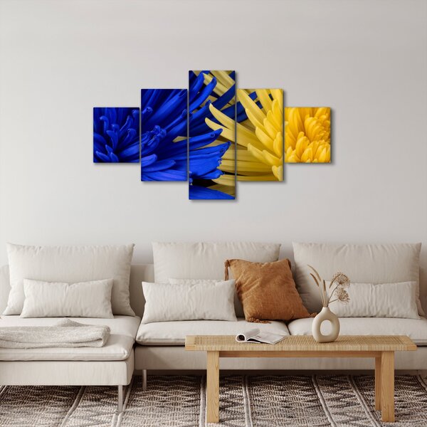 Obraz - szczegóły kwiatów (125x70 cm)