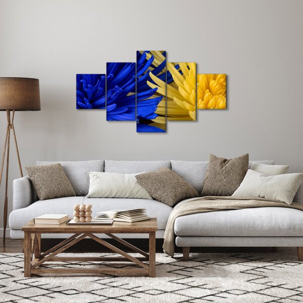 Obraz - szczegóły kwiatów (125x70 cm)