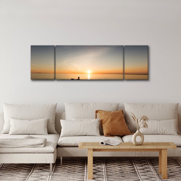 Obraz - kajak na morzu (170x50 cm)