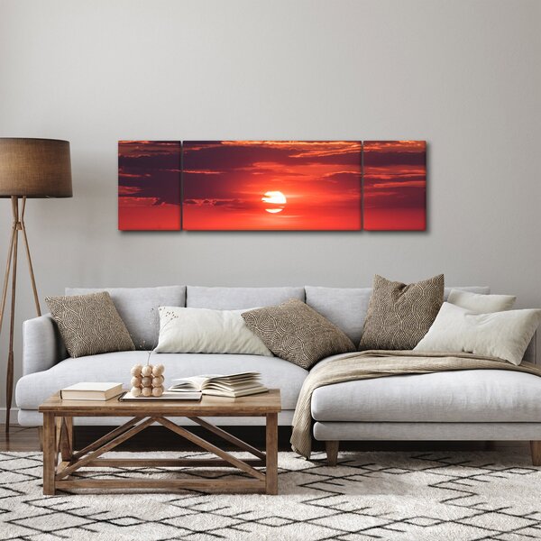 Obraz kolorowego słońca (170x50 cm)