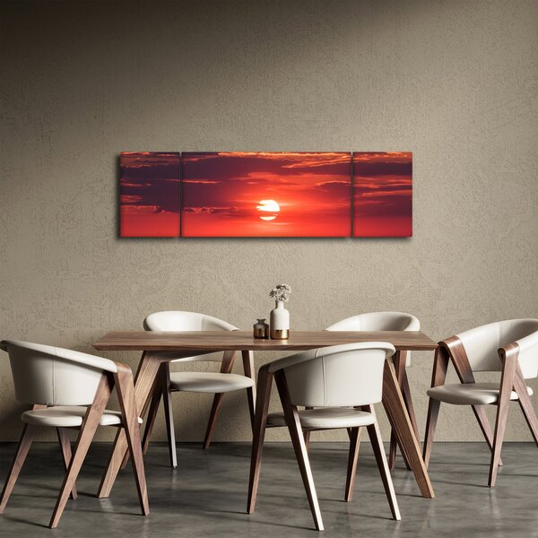 Obraz kolorowego słońca (170x50 cm)