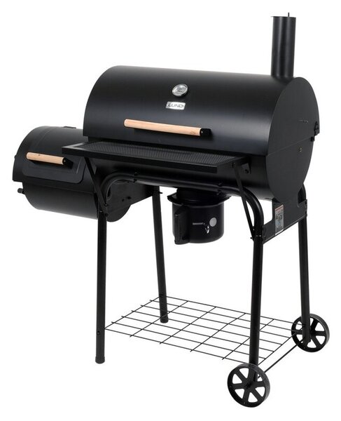 Grill ogrodowy węglowy LUND 99909 Zamykany, lokomotywa, wędzarnia, komin, termometr