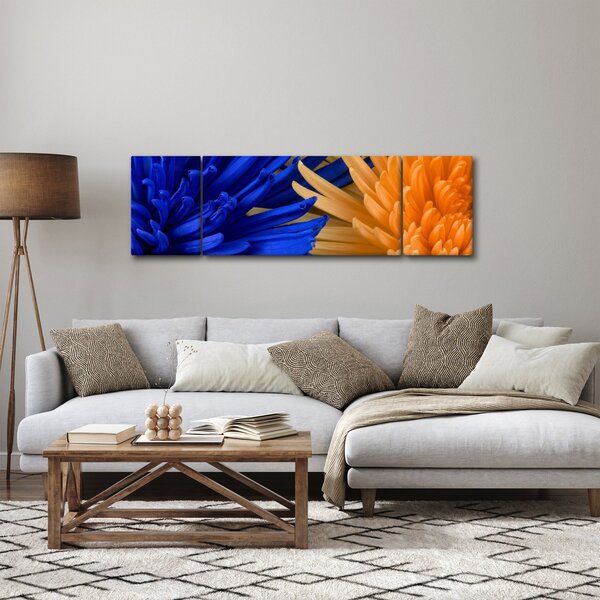 Szczegółowy obraz kwiatów (170x50 cm)