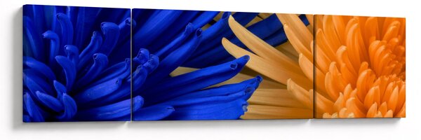 Szczegółowy obraz kwiatów (170x50 cm)
