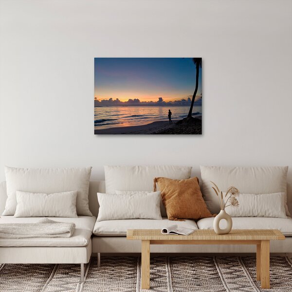 Obraz kobiety na plaży (70x50 cm)
