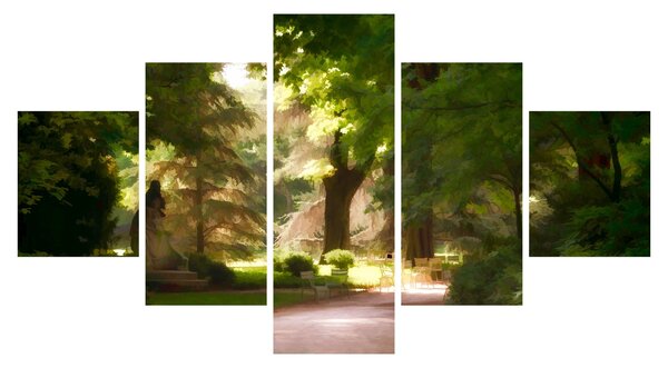 Obraz parku (125x70 cm)