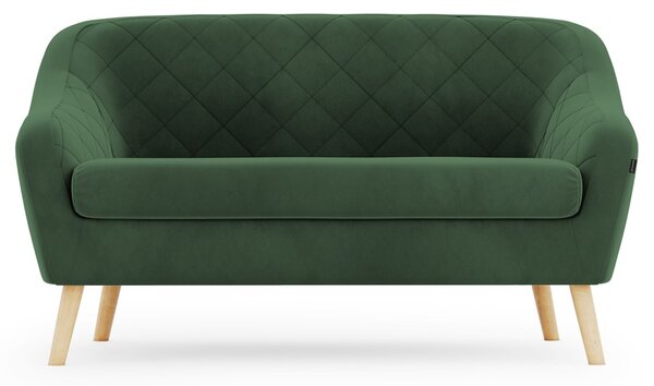 Zielona sofa 2-osobowa CORANTI VELVET