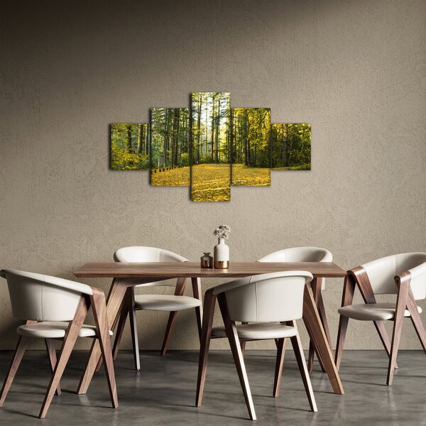 Obraz - las jesienią (125x70 cm)