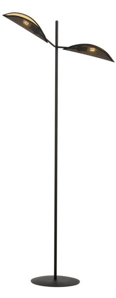 Lampa stojąca podłogowa Emibig 2xE14 40W VENE LP2 BLACK/GOLD 1158/LP2