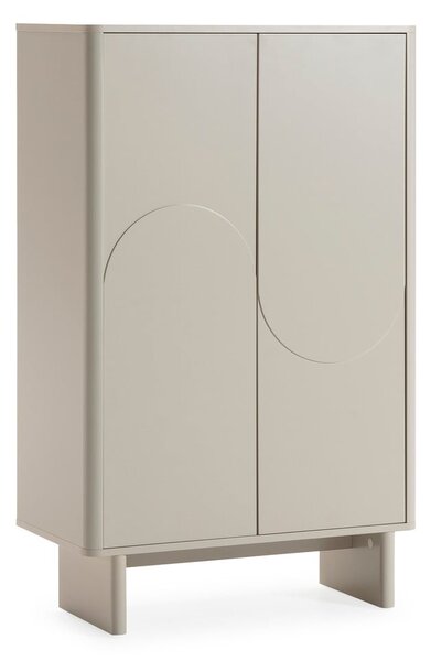 Kremowa szafka 80x130x40 cm Solei – MOME
