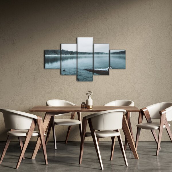 Obraz - lodowe nordyckie jezioro (125x70 cm)