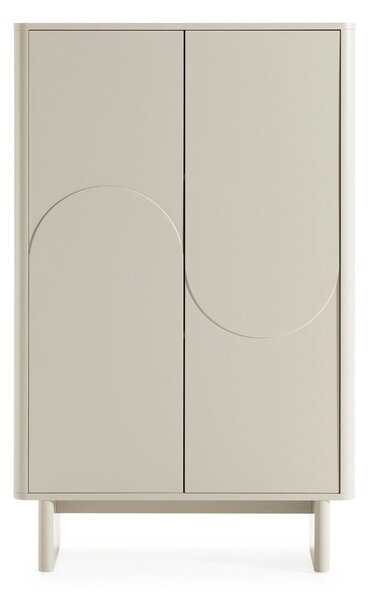 Kremowa szafka 80x130x40 cm Solei – MOME