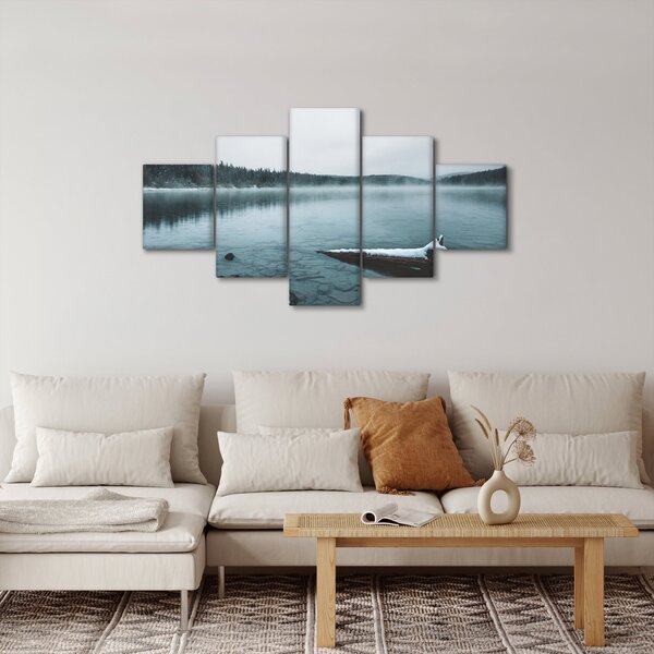 Obraz - lodowe nordyckie jezioro (125x70 cm)