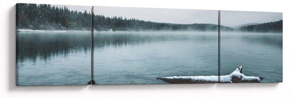 Obraz - lodowe nordyckie jezioro (170x50 cm)