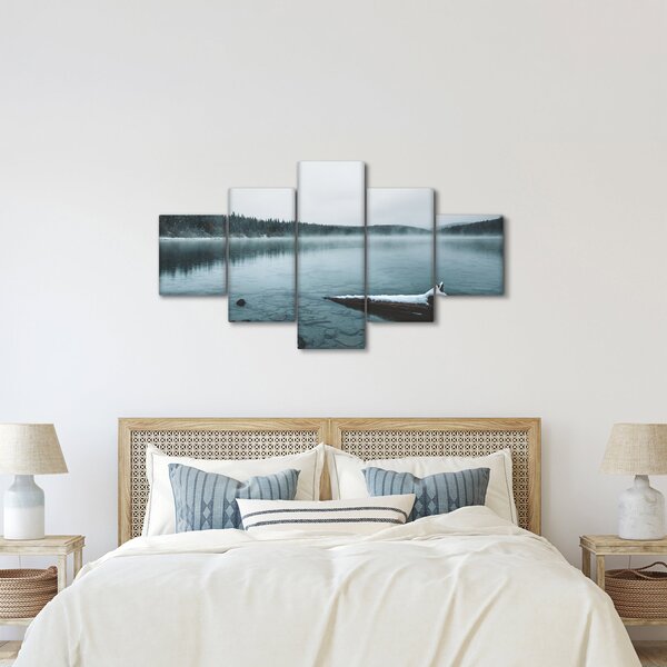 Obraz - lodowe nordyckie jezioro (125x70 cm)