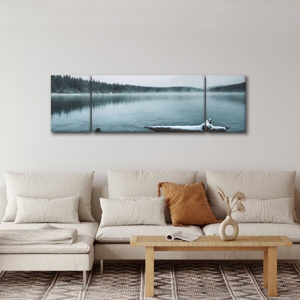 Obraz - lodowe nordyckie jezioro (170x50 cm)