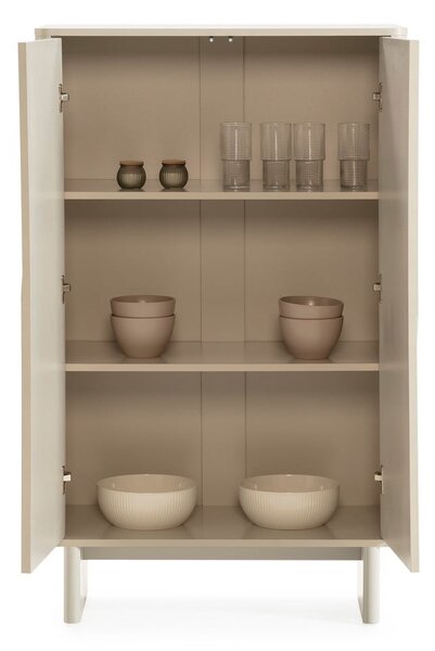 Kremowa szafka 80x130x40 cm Solei – MOME