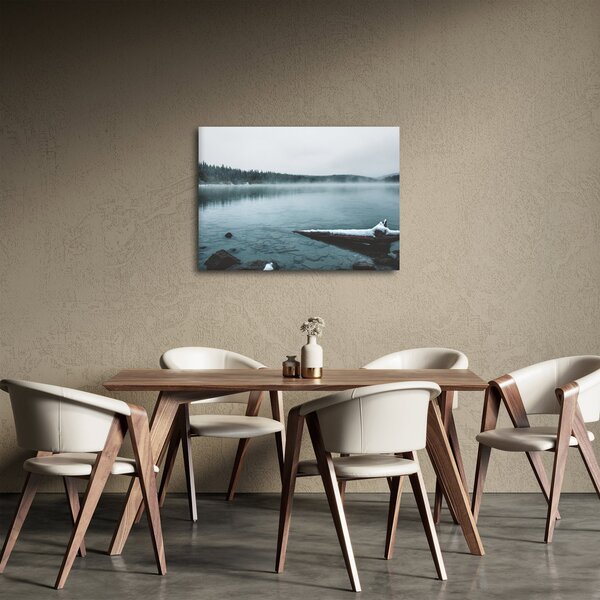 Obraz - lodowe nordyckie jezioro (70x50 cm)