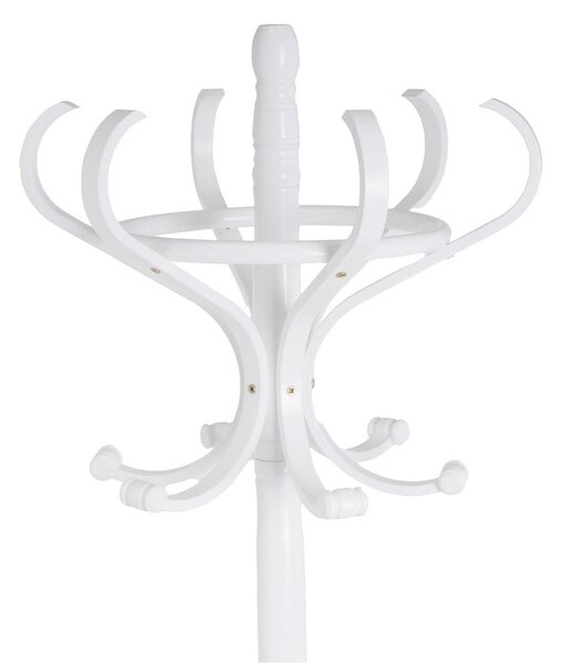 Biały wieszak z litego drewna topolowego Thonet – Casa Selección