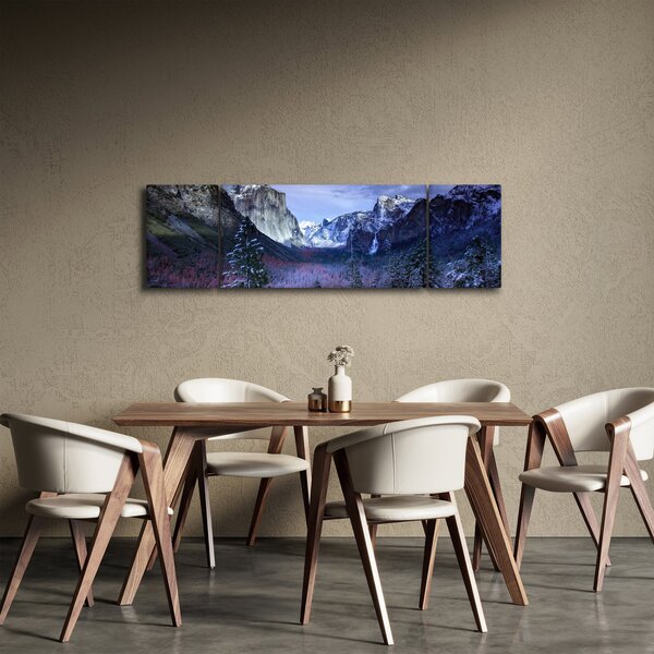 Obraz zimowego górskiego krajobrazu (170x50 cm)