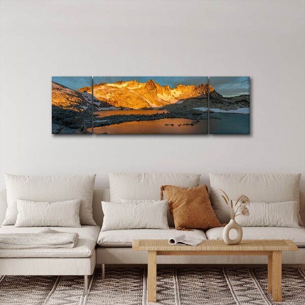 Obraz krajobrazu wysokogórskiego (170x50 cm)